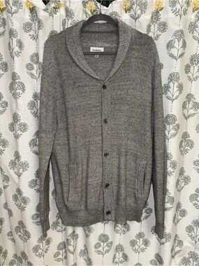 Goodfellow & Co Men's Heather Gray Shawl Collar Cardigan